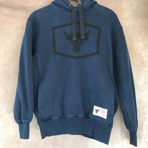Under Armour Small Navy Blue Kangroo Pocket Fleece Lined Hoodie